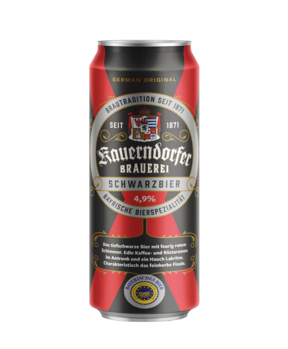 BIA KAUERNDORFER SHWARZBIER  - Bia lúa mạch  ( bia đen  ). 